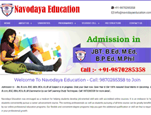 Tablet Screenshot of navodayaeducation.com